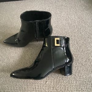 Nine West - paten leather ankle boots
